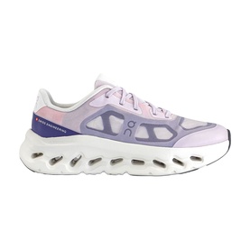 On Running trainer in Orchid Ivory, lightweight mesh upper with purple and pink tones, chunky white cloud sole unit