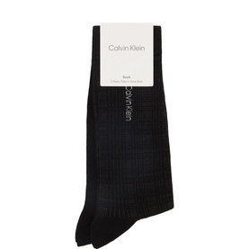 Two-Pack Check Logo Crew Socks