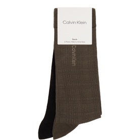 Two-Pack Check Logo Crew Socks