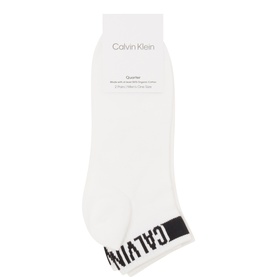 Two-Pack Logo Quarter Socks