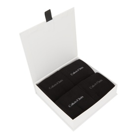 Calvin Klein Socks black cotton-blend socks multi-pack gift set, presented in an open white box