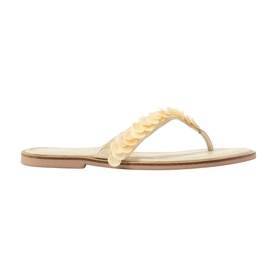 Freya Pearl Detail Flat Sandals