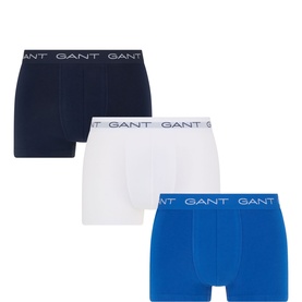 Three-Pack Solid Stretch Logo Trunks