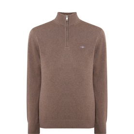 Shield Logo Half-Zip Sweater