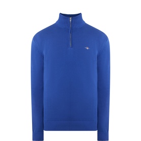 Shield Logo Half-Zip Sweater