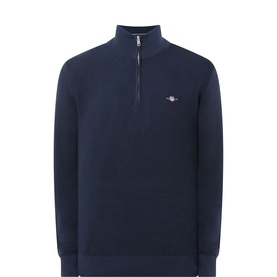 Shield Half-Zip Textured Sweater
