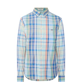 Shield Logo Checked Casual Shirt
