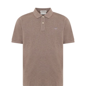 Shield Logo Pique Polo Shirt