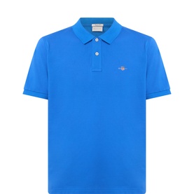 Shield Logo Pique Polo Shirt