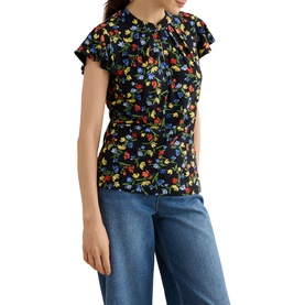 Lila Floral Blouse