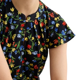 Lila Floral Blouse