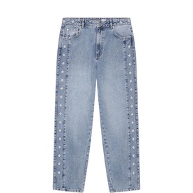 Floral Embroidery Jeans