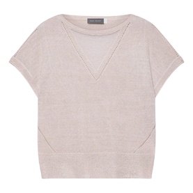 Sparkle Batwing Fine-Knit Sweater