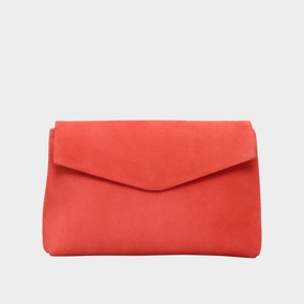Suede Envelope Clutch