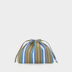 Morgan Small Striped Pouch Bag