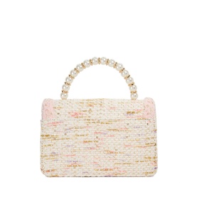 Blooms Embellished Top Handle Bag