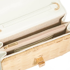 Blooms Embellished Top Handle Bag