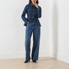 Strine Peplum Denim Jacket