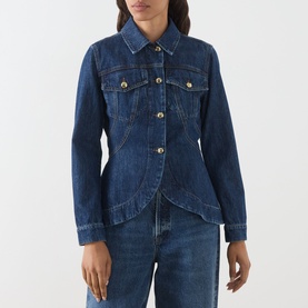 Strine Peplum Denim Jacket