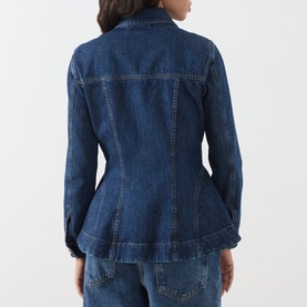 Strine Peplum Denim Jacket