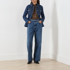 Strine Peplum Denim Jacket