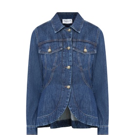 Strine Peplum Denim Jacket
