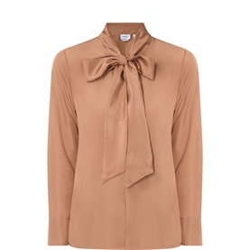 Kabala Silk Tie Front Blouse