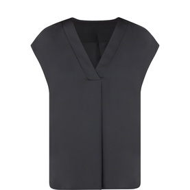Brina Front-Pleat Blouse