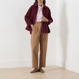 Saggina Double-Woven Peacoat