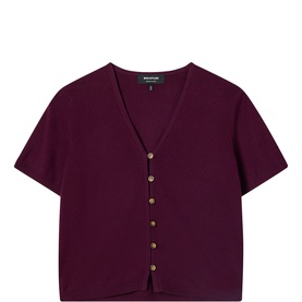 Button Front Knitted Top