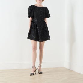 Heather Floral Jacquard Mini Dress