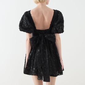 Heather Floral Jacquard Mini Dress