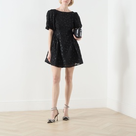 Heather Floral Jacquard Mini Dress