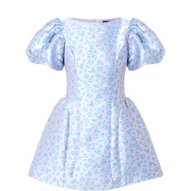 Wisteria Jacquard Mini Dress