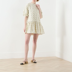 P&ecirc;che Ditsy Mini Denim Dress