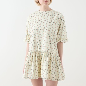 P&ecirc;che Ditsy Mini Denim Dress