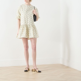 P&ecirc;che Ditsy Mini Denim Dress
