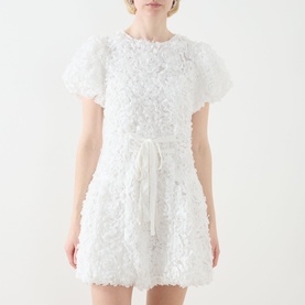 Petalscape Tulle Mini Dress