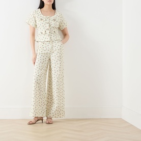 P&ecirc;che Ditsy Wide Leg Jeans