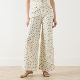 P&ecirc;che Ditsy Wide Leg Jeans