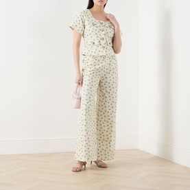 P&ecirc;che Ditsy Wide Leg Jeans