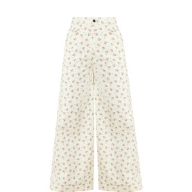 P&ecirc;che Ditsy Wide Leg Jeans