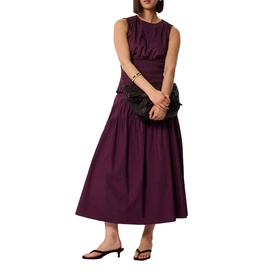 Tiered Hem Flared Skirt