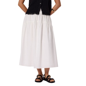 Tiered Hem Flared Skirt