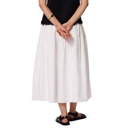 Tiered Hem Flared Skirt