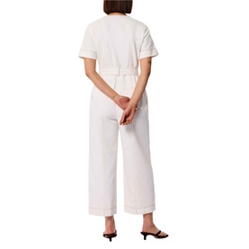 Button Front Wide Leg Jumpsuit