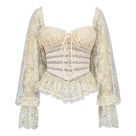 Cara Lace Peplum Top
