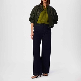 Dragonfly Ruffle Trim Blouse