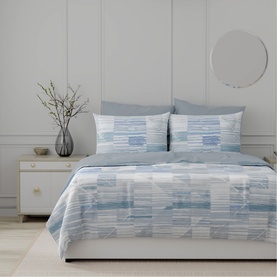 Ombre Printed Duvet Set Blue