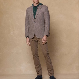 Ennis Herringbone Tweed Blazer